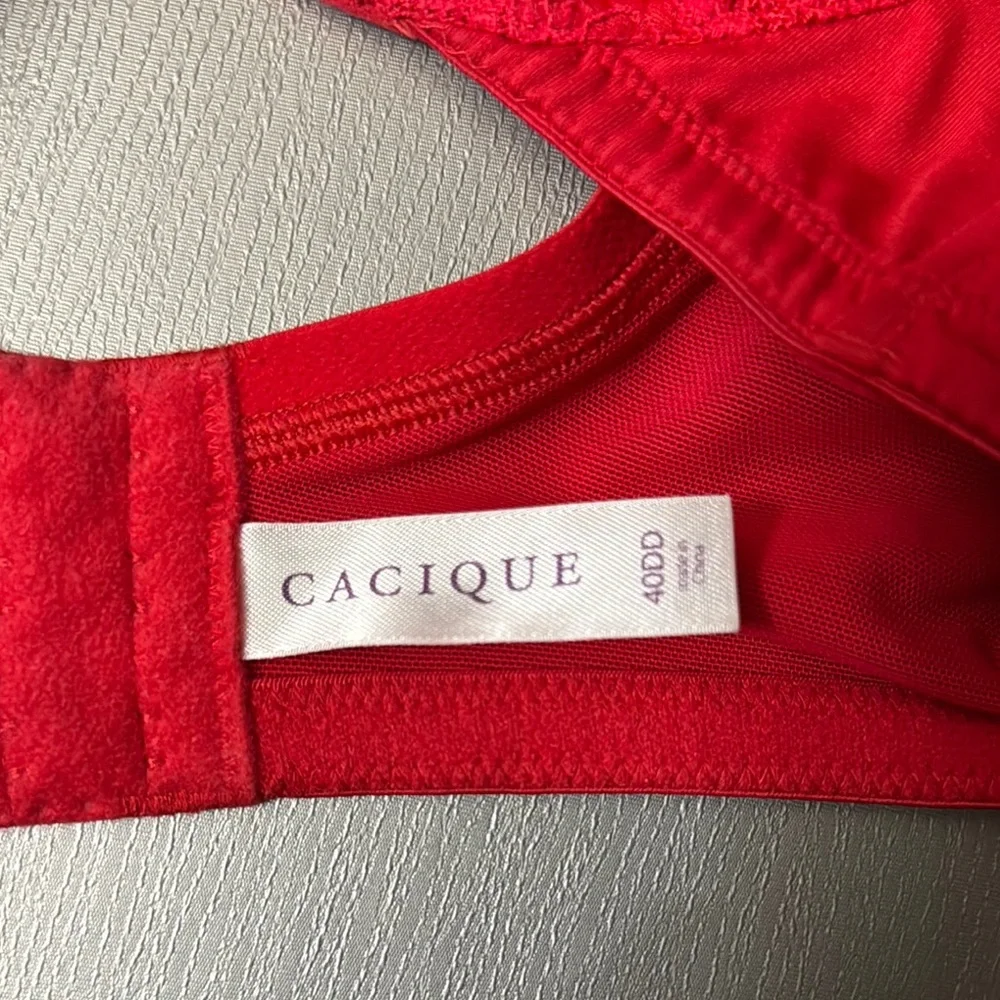 Cacique Red Lace Underwire Bra